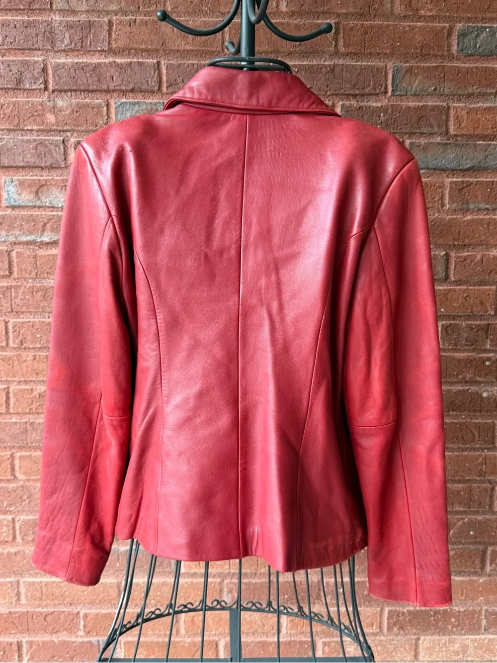 Vintage Jones New York Red Genuine Leather Jacket Women’s